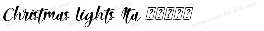 Christmas Lights Ita字体转换
